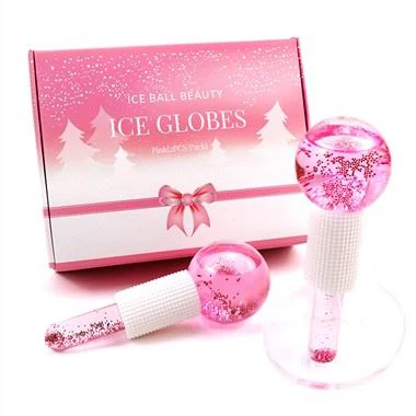 גלובוס קירור קרח נצנצים ורוד