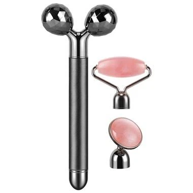 שחור 3- ב -1 מעיסוי פנים של רולר 3D 3D.