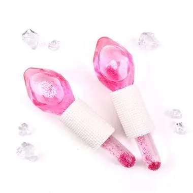 גלובוס קרח פנים ורוד לצוואר הפנים ועיניים