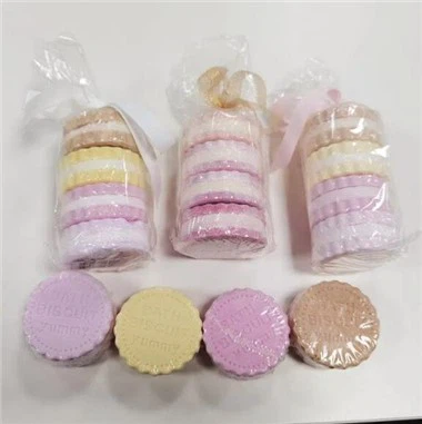 פצצת אמבטיה של צורת ביסקוויט